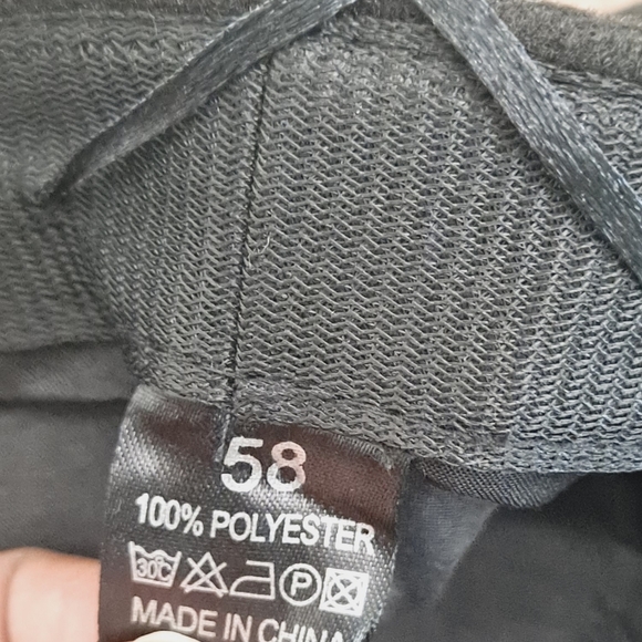 Women's Baker boy black faux leather fabric soft hat cap casual beret new - Picture 15 of 16